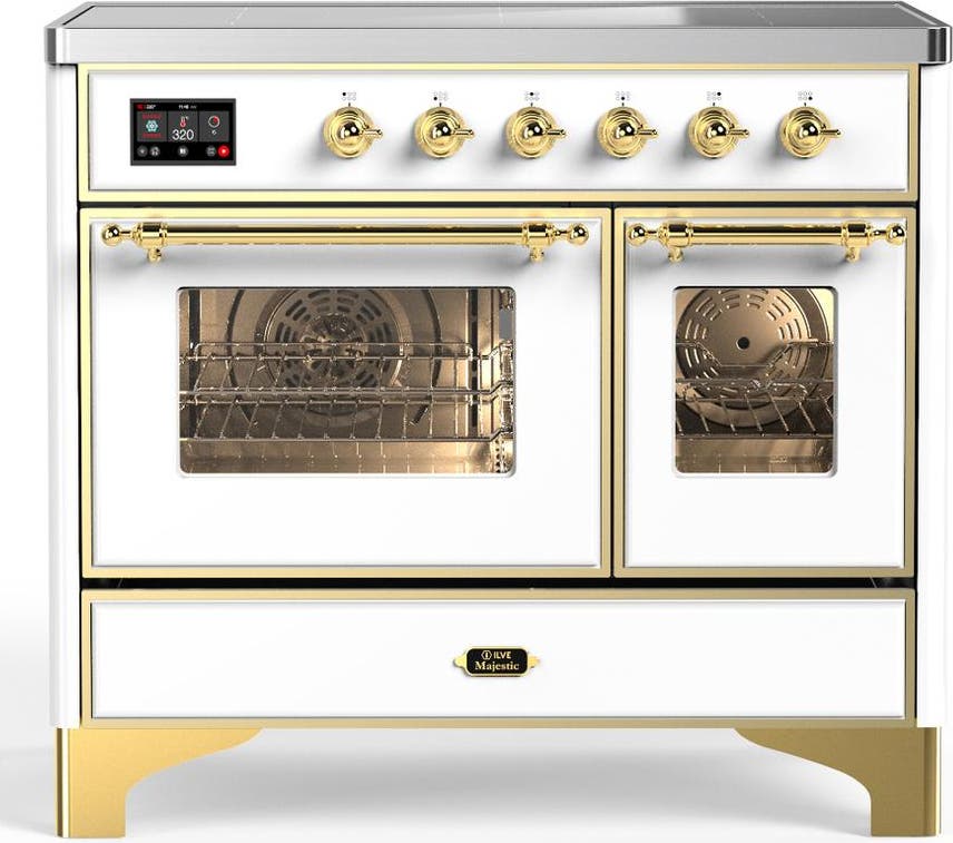 White With Brass Trim