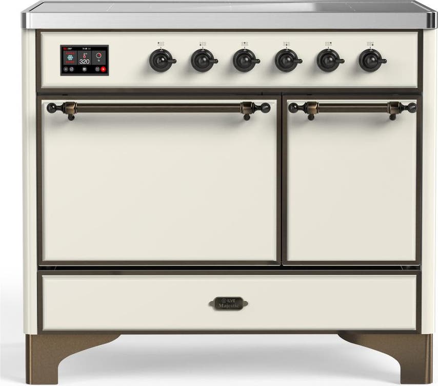 Antique White With Burnished Trim