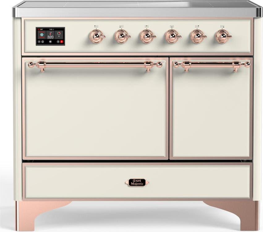 Antique White With Copper Trim