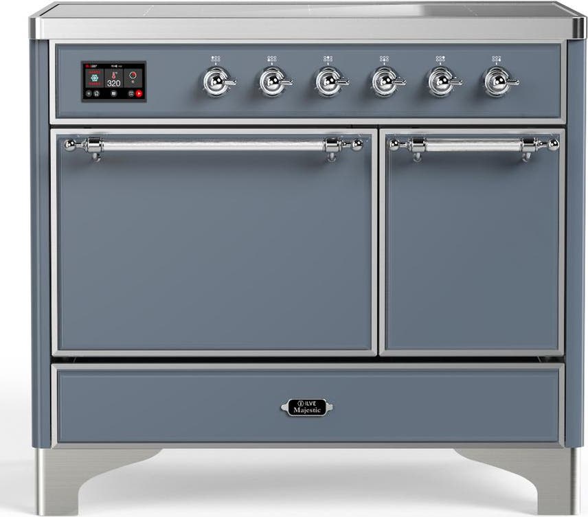 Blue Grey With Chrome Trim