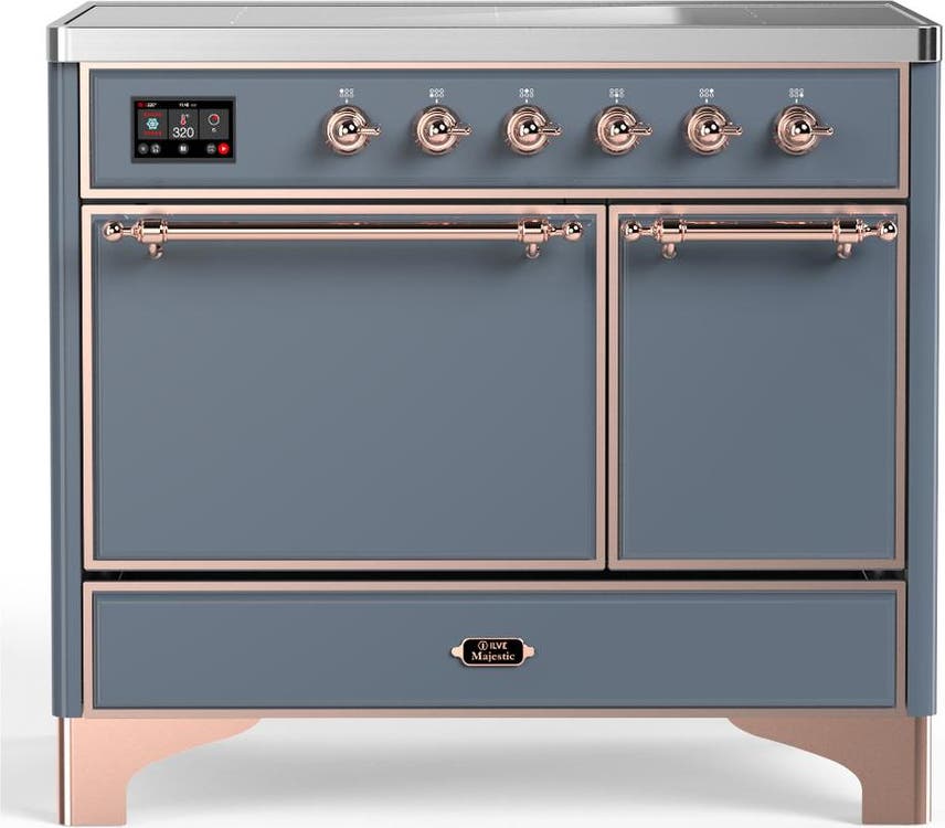 Blue Grey With Copper Trim