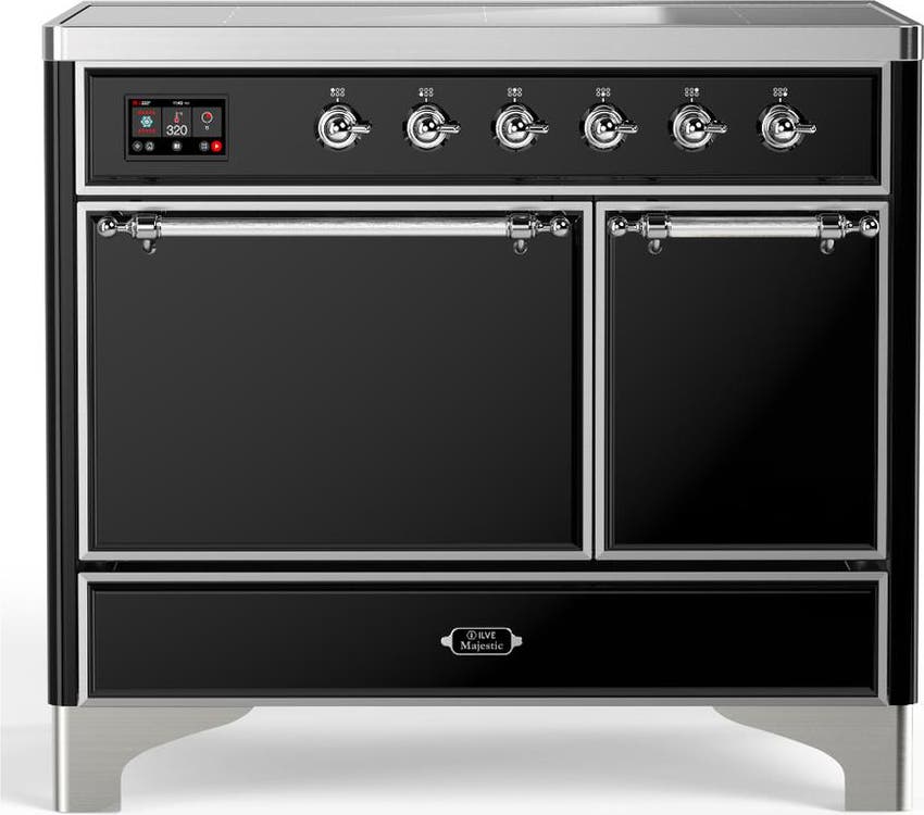 Glossy Black With Chrome Trim