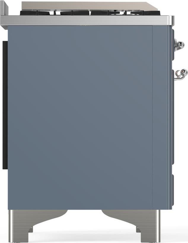 Ilve UM48FSQNR3BGC Blue Grey With Chrome Trim, Natural Gas