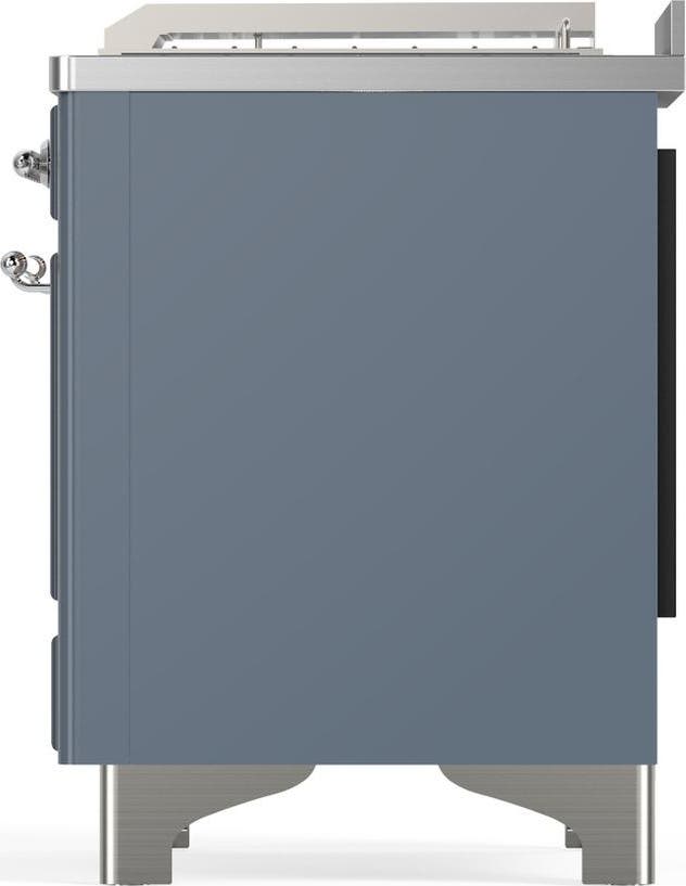 Ilve UM48FSQNR3BGC Blue Grey With Chrome Trim, Natural Gas