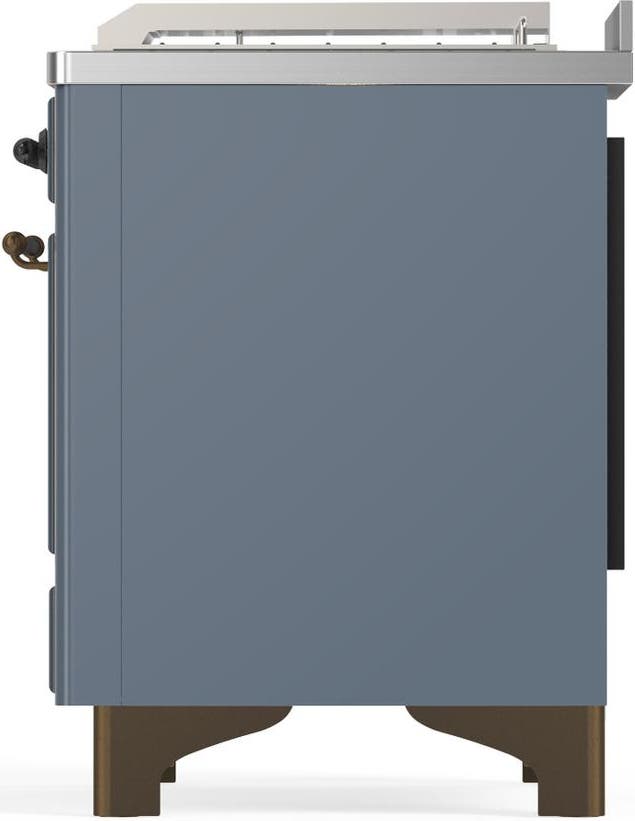 Ilve UM48FSQNR3BGBLP Blue Grey With Burnished Trim, Liquid Propane
