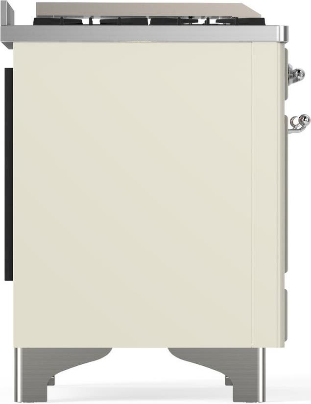 Ilve UM48FSQNR3AWCLP Antique White With Chrome Trim, Liquid Propane