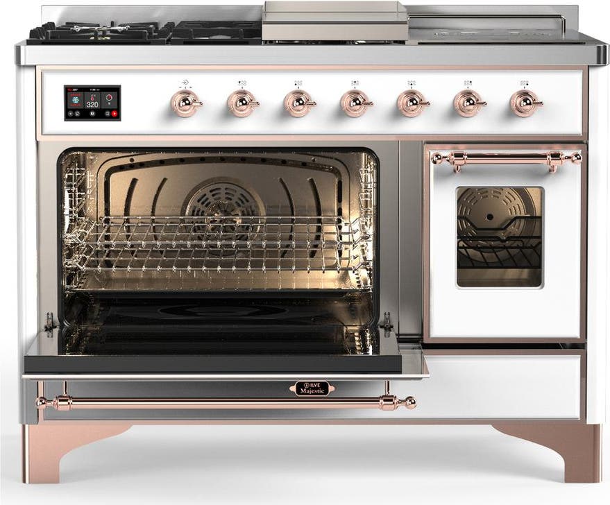 Ilve UM48FSNR3WHPLP White With Copper Trim, Liquid Propane