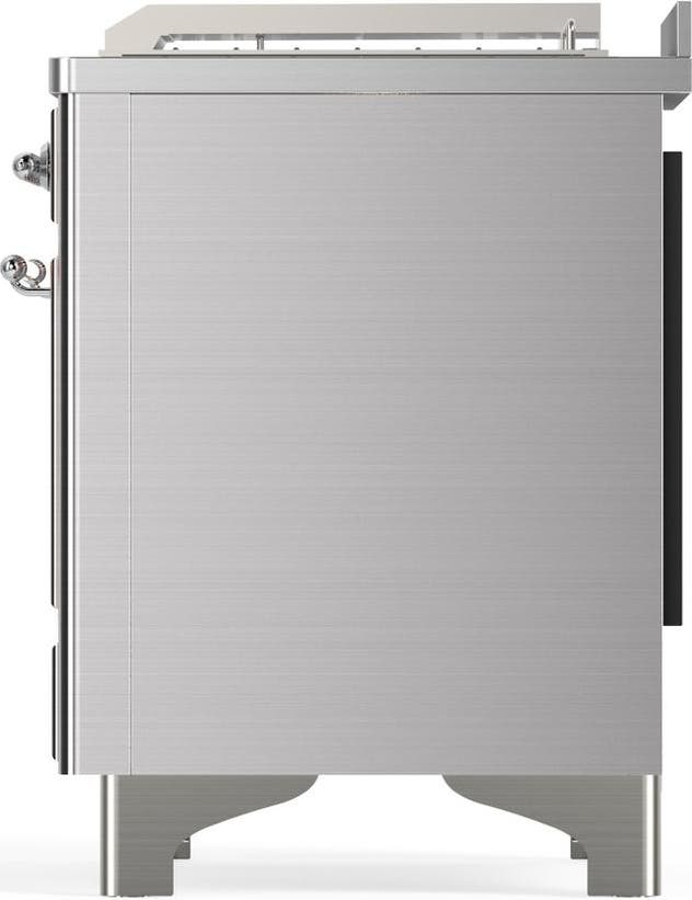 Ilve UM48FSNR3SSC Stainless Steel With Chrome Trim, Natural Gas