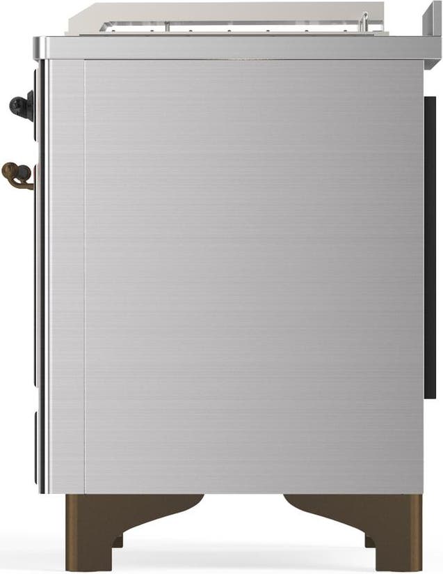 Ilve UM48FSNR3SSBLP Stainless Steel With Burnished Trim, Liquid Propan...