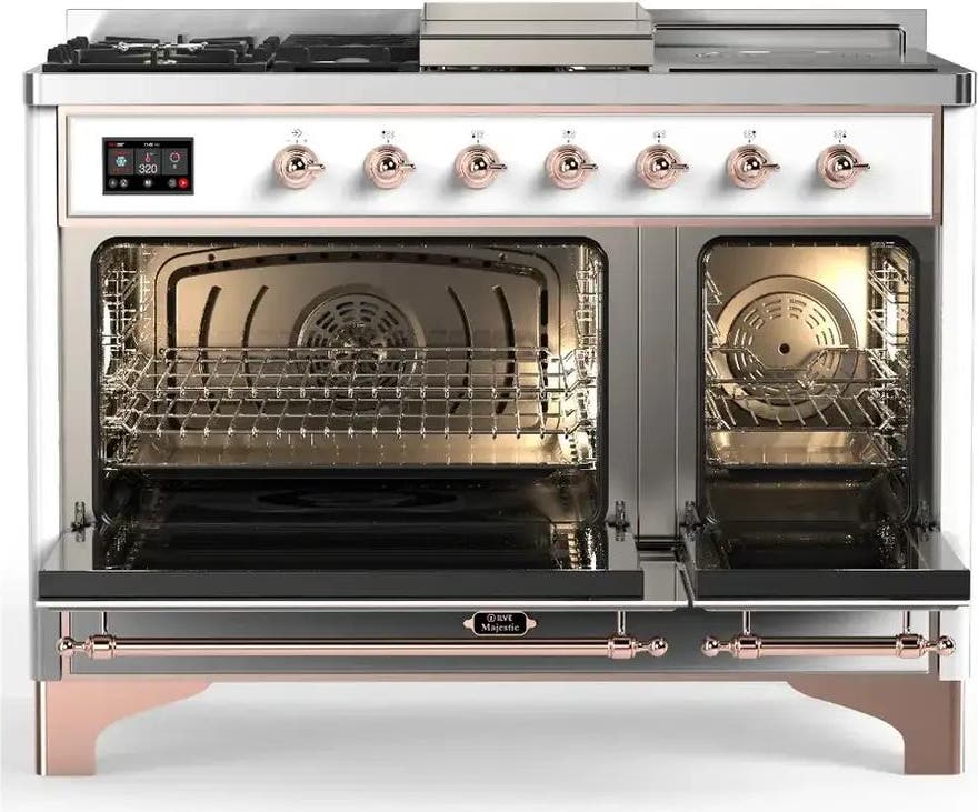 Ilve UM48FSNR3RAP Ral With Copper Trim, Natural Gas