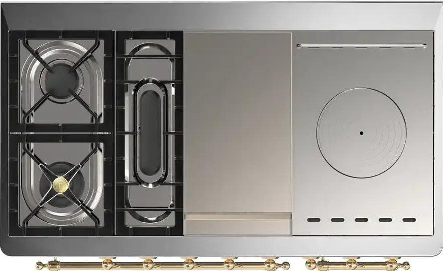 Ilve UM48FSNR3RAGLP Ral With Brass Trim, Liquid Propane