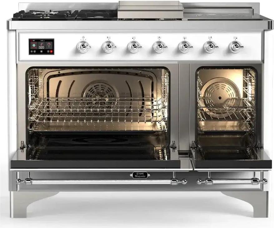 Ilve UM48FSNR3RACLP Ral With Chrome Trim, Liquid Propane