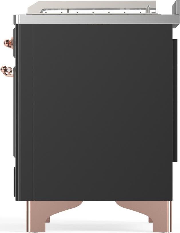 Ilve UM48FSNR3MGP Matte Graphite With Copper Trim, Natural Gas
