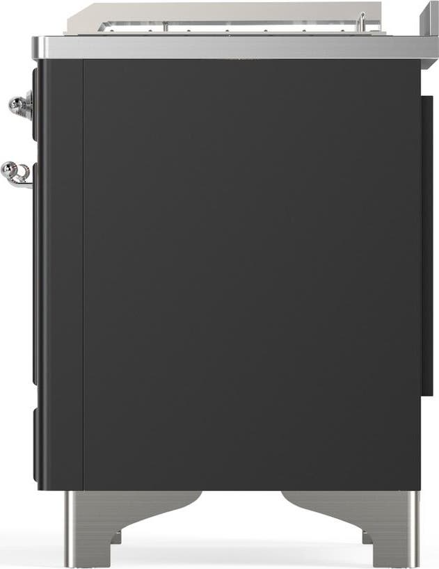 Ilve UM48FSNR3MGC Matte Graphite With Chrome Trim, Natural Gas