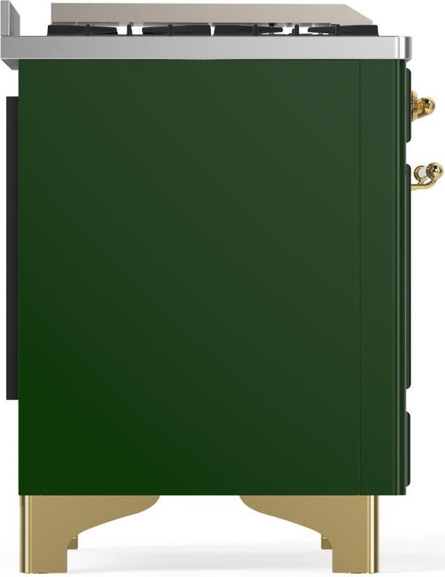 Ilve UM48FSNR3EGG Emerald Green With Brass Trim, Natural Gas