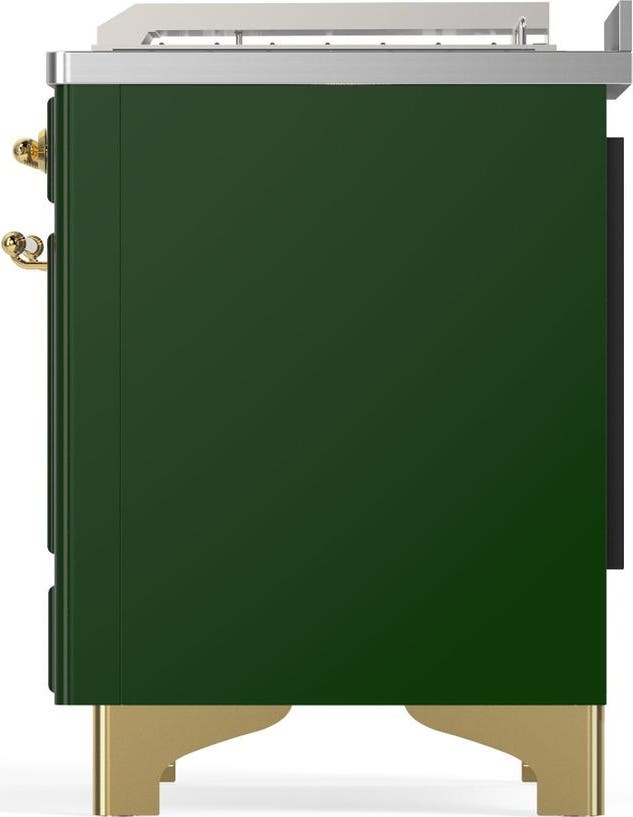 Ilve UM48FSNR3EGG Emerald Green With Brass Trim, Natural Gas