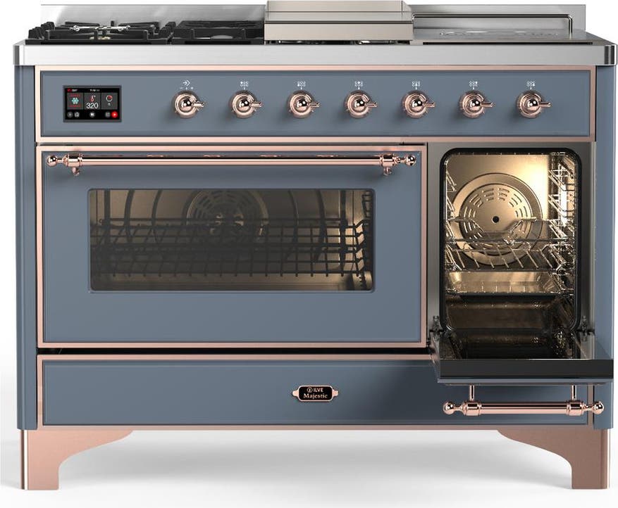 Ilve UM48FSNR3BGP Blue Grey With Copper Trim, Natural Gas
