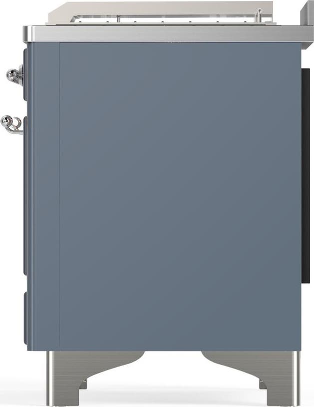 Ilve UM48FSNR3BGC Blue Grey With Chrome Trim, Natural Gas