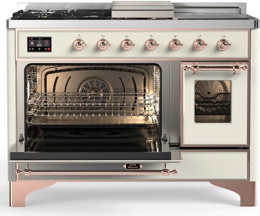 Ilve UM48FSNR3AWPLP Antique White With Copper Trim, Liquid Propane
