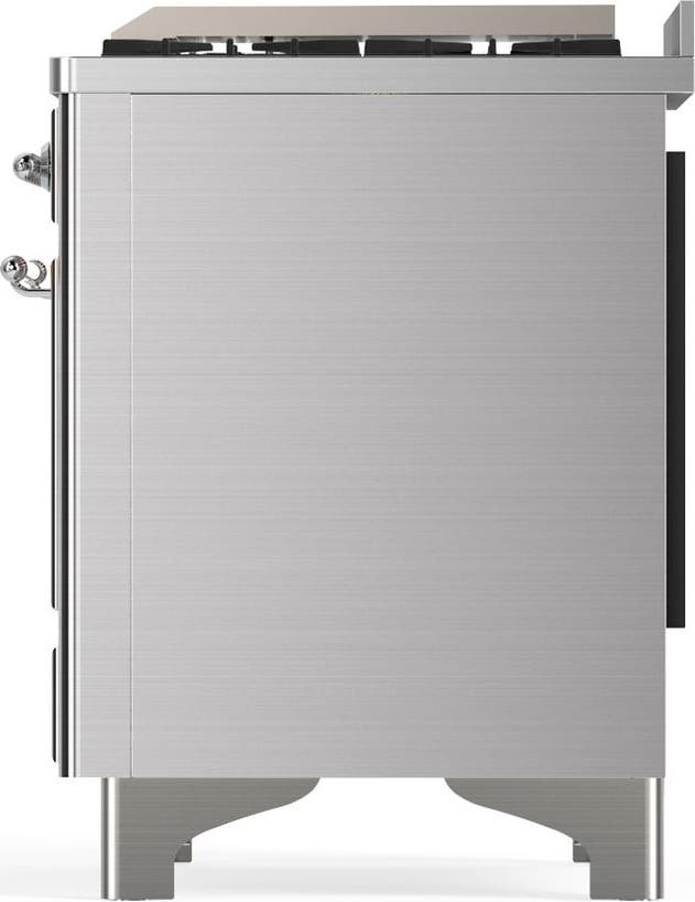 Ilve UM48FQNR3SSC Stainless Steel With Chrome Trim, Natural Gas