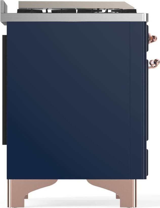 Ilve UM48FQNR3MBPLP Midnight Blue With Copper Trim, Liquid Propane