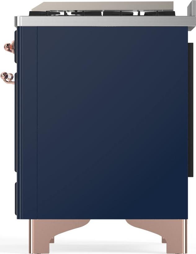 Ilve UM48FQNR3MBP Midnight Blue With Copper Trim, Natural Gas