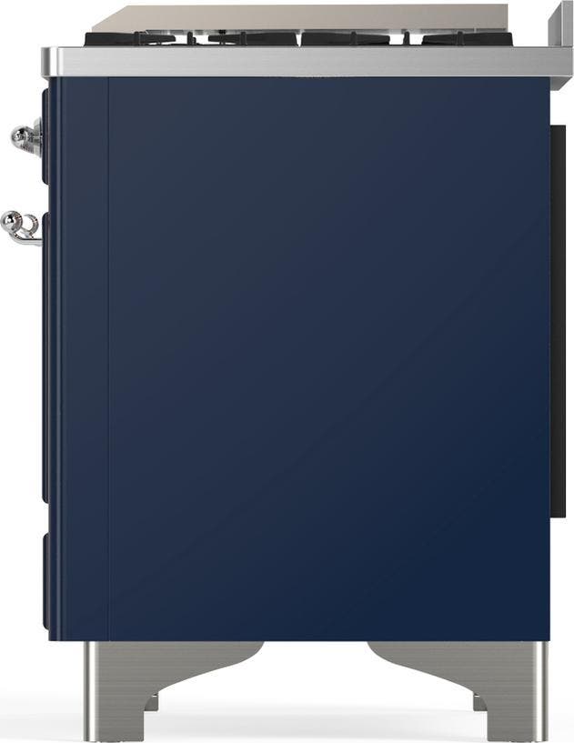 Ilve UM48FQNR3MBCLP Midnight Blue With Chrome Trim, Liquid Propane