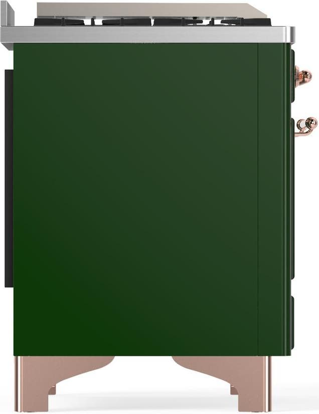 Ilve UM48FQNR3EGPLP Emerald Green With Copper Trim, Liquid Propane