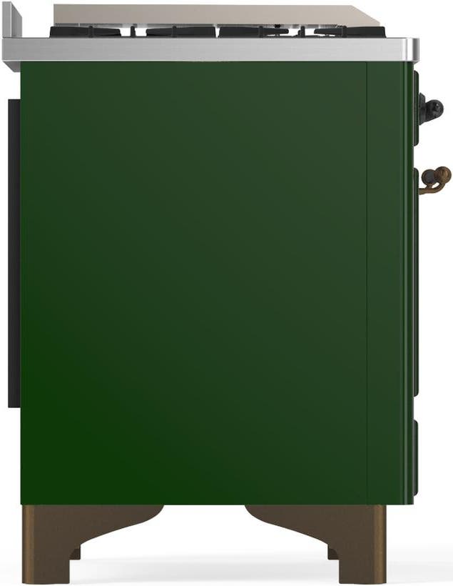 Ilve UM48FQNR3EGBLP Emerald Green With Burnished Trim, Liquid Propane