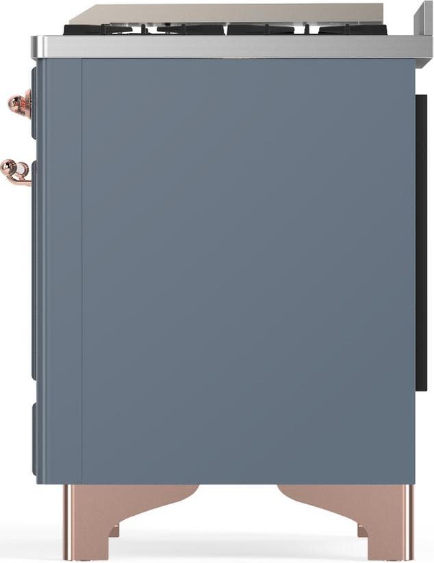 Ilve UM48FQNR3BGPLP Blue Grey With Copper Trim, Liquid Propane
