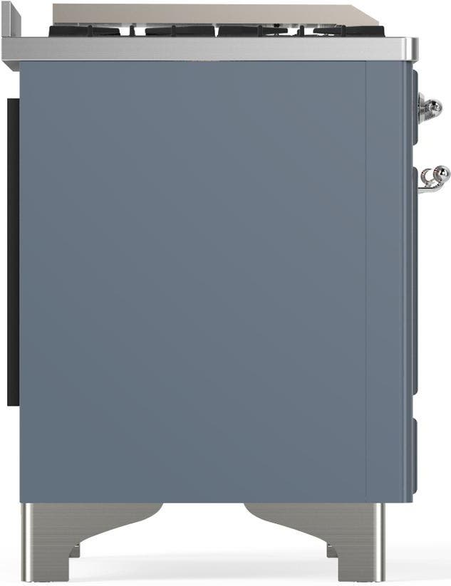 Ilve UM48FQNR3BGC Blue Grey With Chrome Trim, Natural Gas