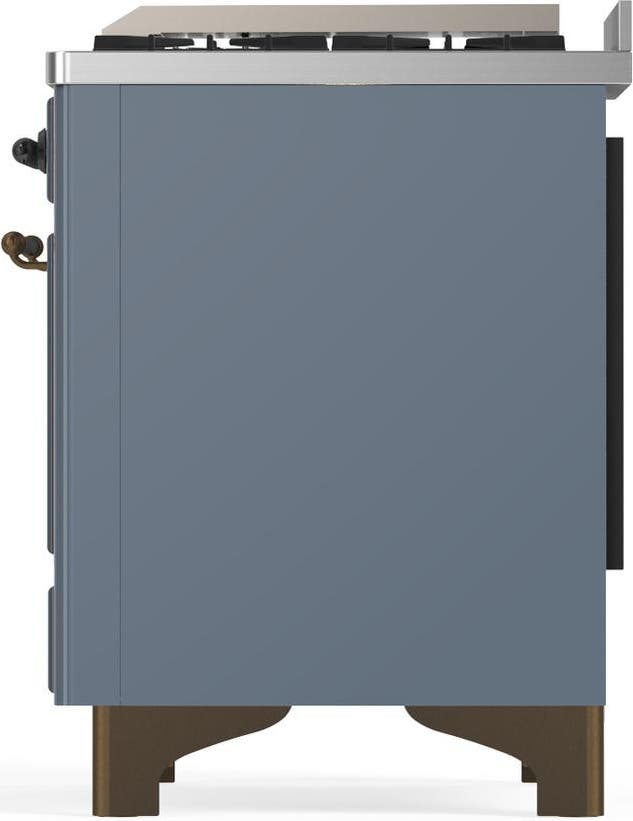 Ilve UM48FQNR3BGB Blue Grey With Burnished Trim, Natural Gas