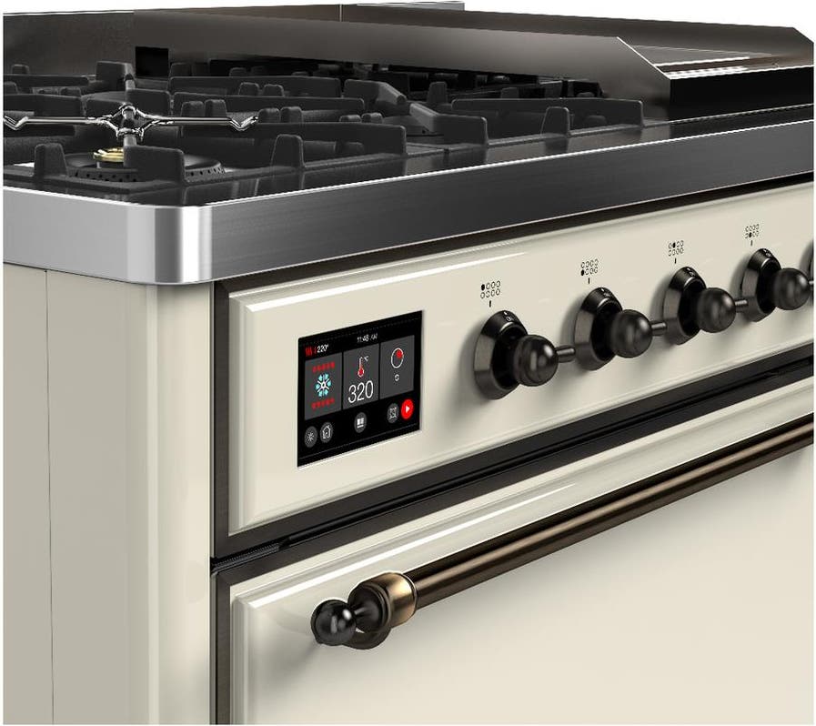 Ilve UM48FQNR3AWB Antique White With Burnished Trim, Natural Gas