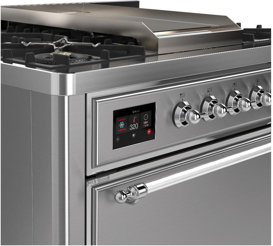 Ilve UM36FQNR3SSCLP Stainless Steel With Chrome Trim, Liquid Propane