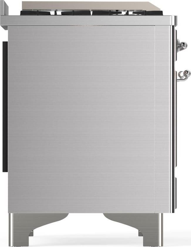 Ilve UM36FQNR3SSC Stainless Steel With Chrome Trim, Natural Gas