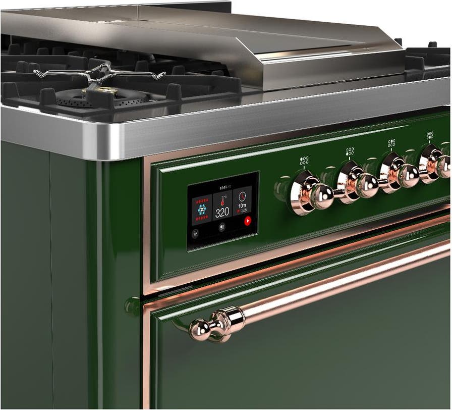 Ilve UM36FQNR3EGPLP Emerald Green With Copper Trim, Liquid Propane