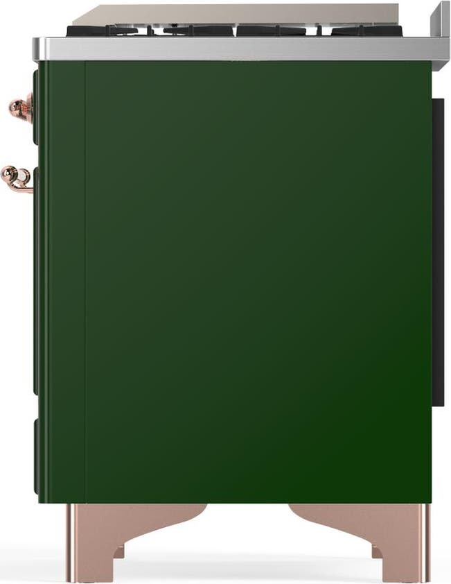 Ilve UM36FQNR3EGP Emerald Green With Copper Trim, Natural Gas