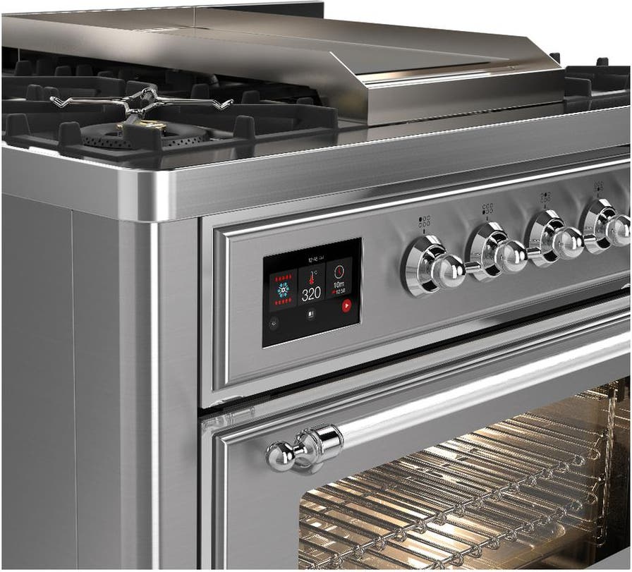 Ilve UM36FNR3SSCLP Stainless Steel With Chrome Trim, Liquid Propane