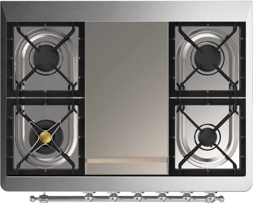 Ilve UM36FNR3EGC Emerald Green With Chrome Trim, Natural Gas