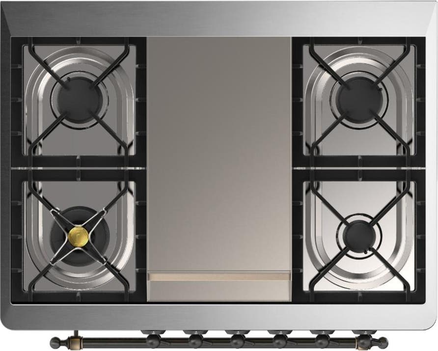 Ilve UM36FNR3EGB Emerald Green With Burnished Trim, Natural Gas