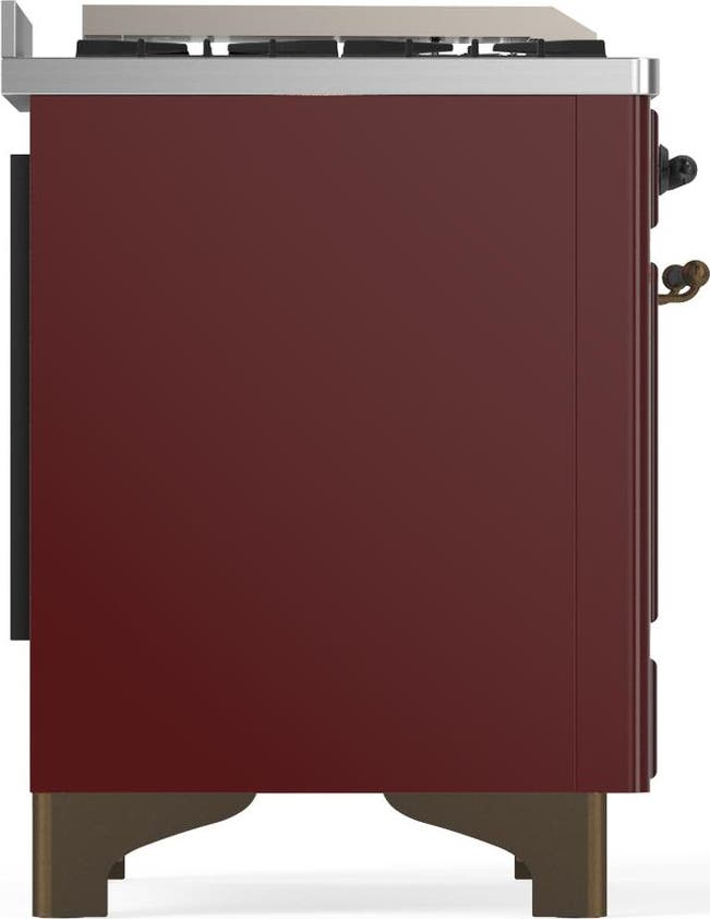 Ilve UM36FNR3BUBLP Burgundy With Burnished Trim, Liquid Propane
