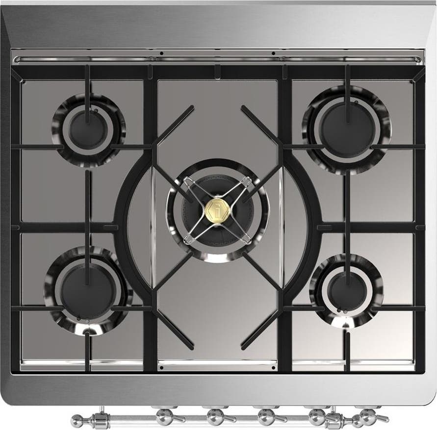 Ilve UM30QNR3WHCLP White With Chrome Trim, Liquid Propane