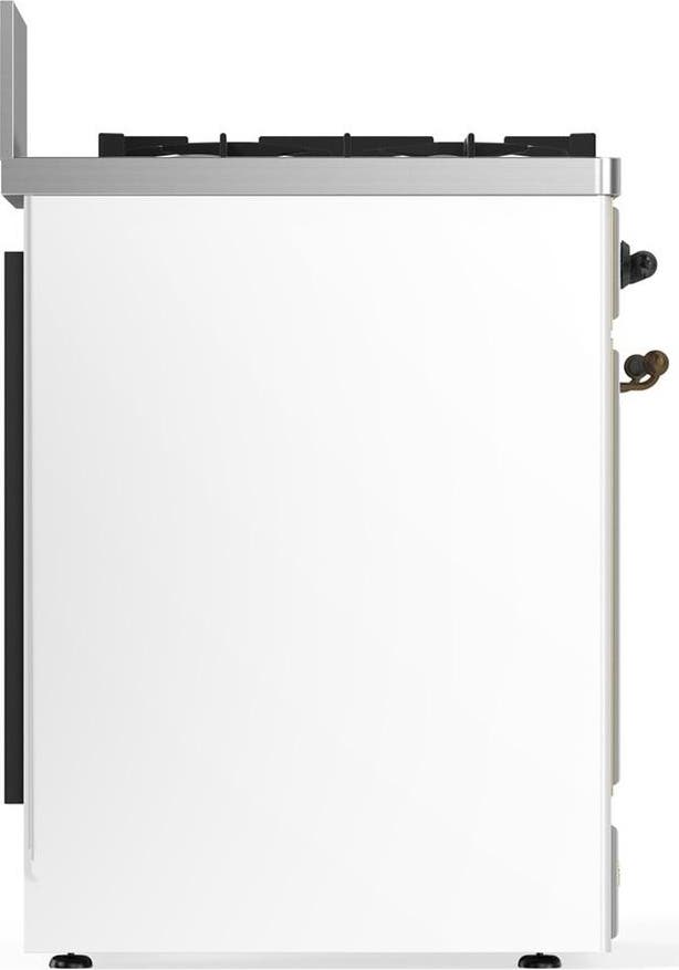 Ilve UM30QNR3WHB White With Burnished Trim, Natural Gas