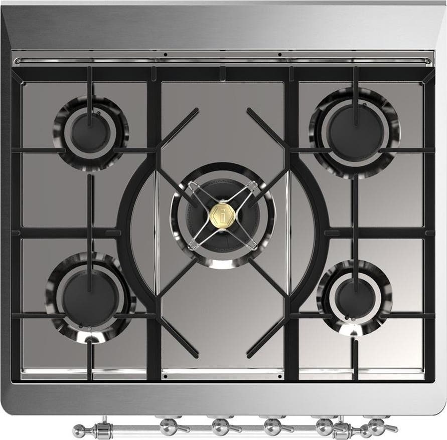 Ilve UM30QNR3SSCLP Stainless Steel With Chrome Trim, Liquid Propane