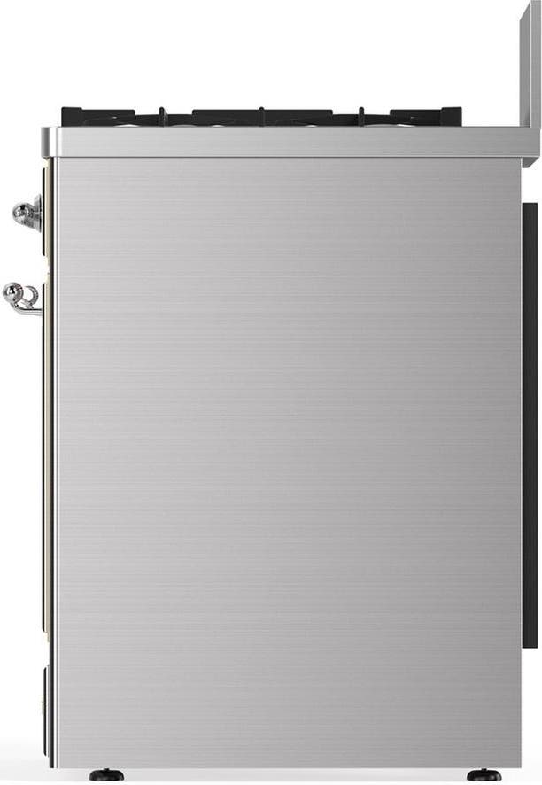 Ilve UM30QNR3SSC Stainless Steel With Chrome Trim, Natural Gas