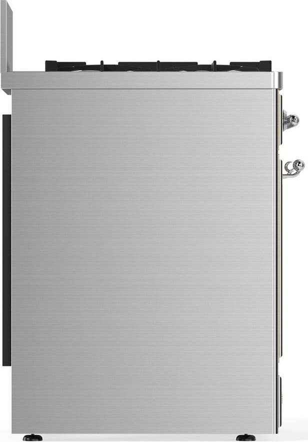 Ilve UM30QNR3SSC Stainless Steel With Chrome Trim, Natural Gas