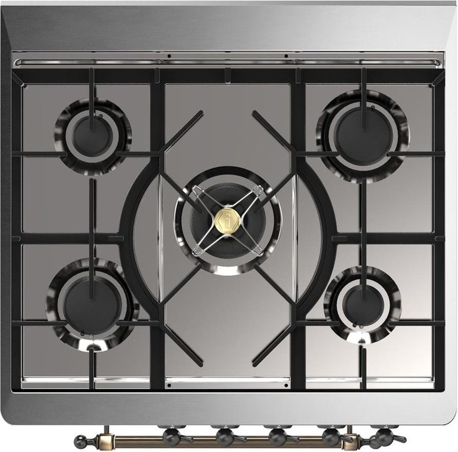 Ilve UM30QNR3MBBLP Midnight Blue With Burnished Trim, Liquid Propane