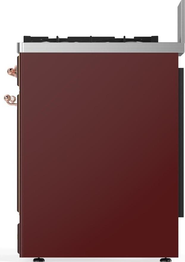 Ilve UM30QNR3BUP Burgundy With Copper Trim, Natural Gas