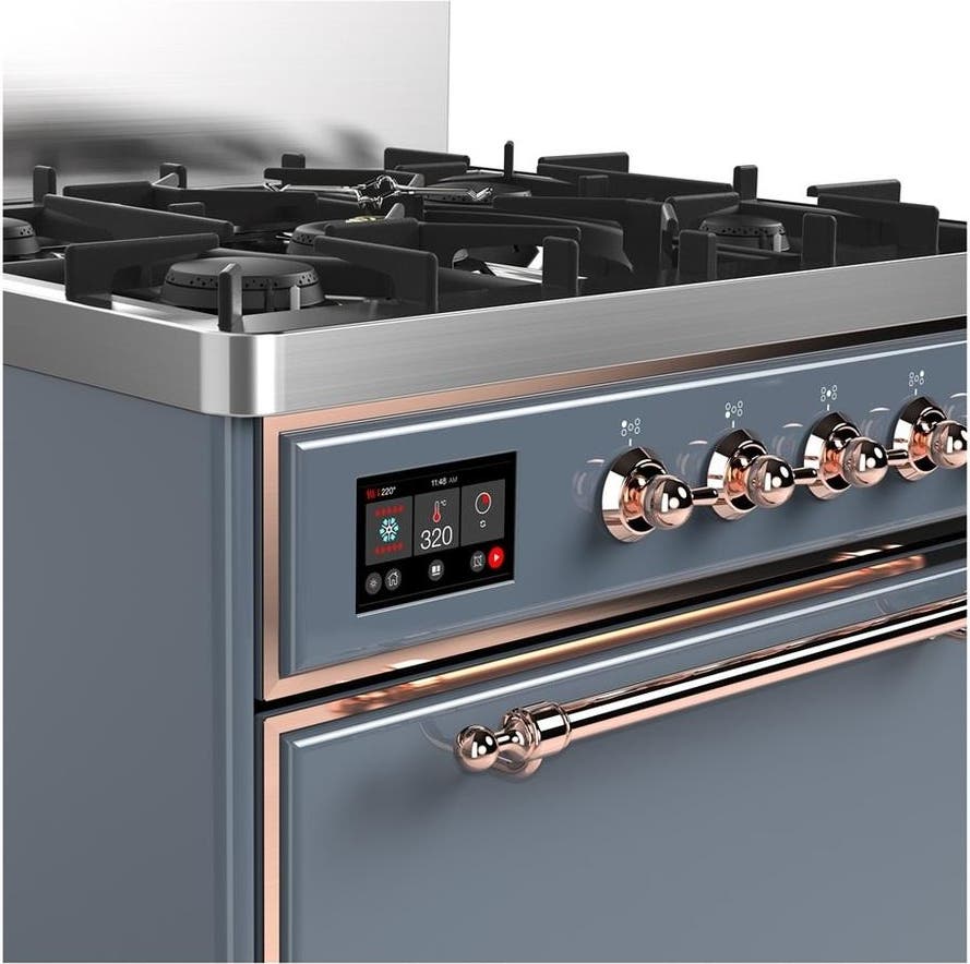 Ilve UM30QNR3BGP Blue Grey With Copper Trim, Natural Gas
