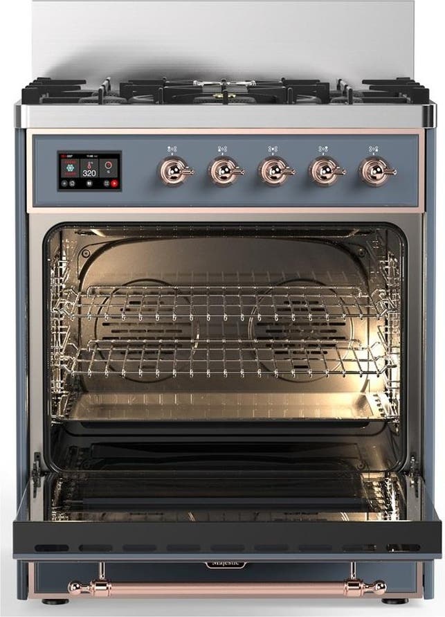 Ilve UM30QNR3BGP Blue Grey With Copper Trim, Natural Gas